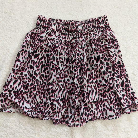 Leopard Print White & Pink 'Fluffy' Skater Skirt H&M size 4 - Picture 10 of 12
